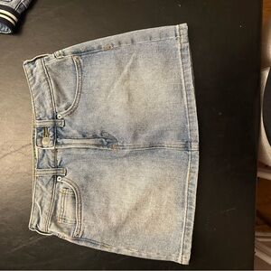 Brandy Melville Light Blue Denim Mini Skirt